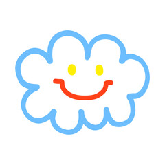 Cute faces in different shapes