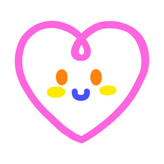 Cute faces in different shapes