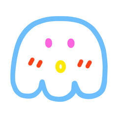 Cute faces in different shapes