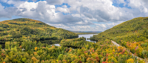 Autumn colors at the Chain of Ponds - Maine State Highway 27