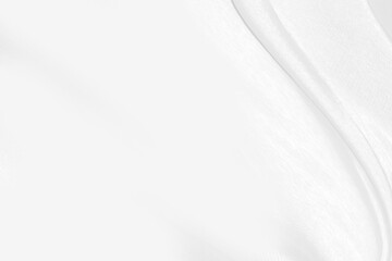 Fototapeta na wymiar white silk textured cloth background,Closeup of rippled satin fabric with soft waves.