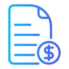 price list gradient icon