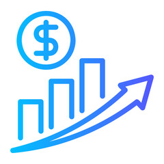 Revenue gradient icon