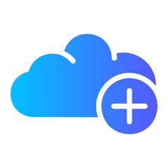 cloud computing gradient icon