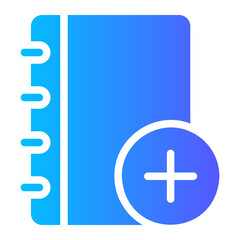 notebook gradient icon