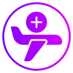 travel gradient icon