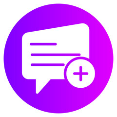 dialogue gradient icon