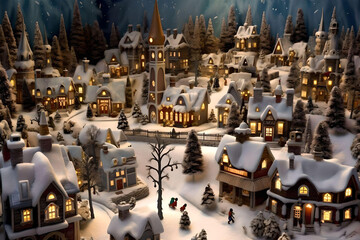 Town on Christmas Eve