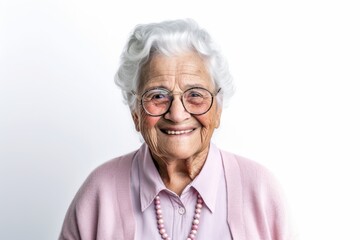 Portrait of happy senior asian woman smiling and looking at camera