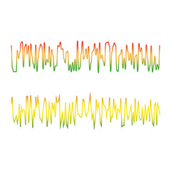 EQ, equalizer graphicsl. vector illustration.