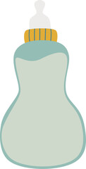 illustration of bottle pacifier 