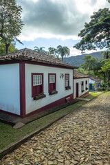 Fototapeta na wymiar Prédio histórico na cidade de Tiradentes, Estado de Minas Gerais, Brasil