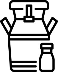Obraz premium milk tank icon