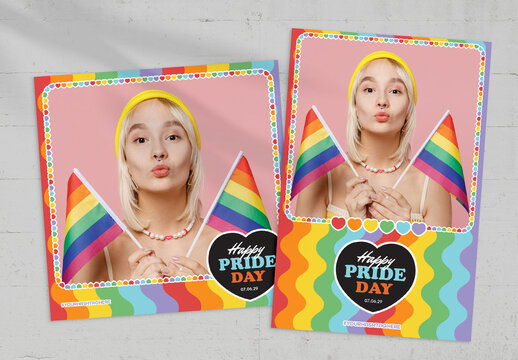 LGBT Pride Month Photo Card Layout
