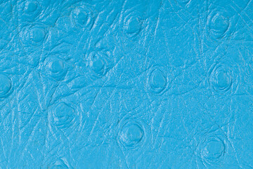 Blue leather