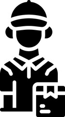 delivery man icon