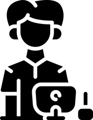 graphic designer man icon