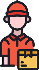 delivery man icon