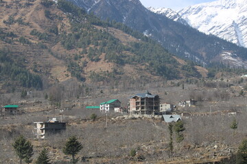 village in the mountains click by the camera
