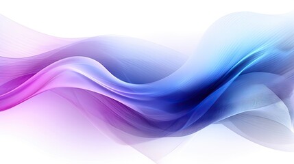 Fototapeta na wymiar A blue and pink wave on a white background. Abstract background created with Generative Ai Technology