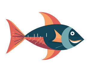 colored fish design