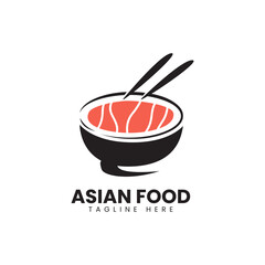 asian cuisine menu logo. Asian food logo, for product label, promotion or business use.