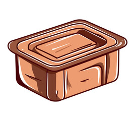 Food plastic container package