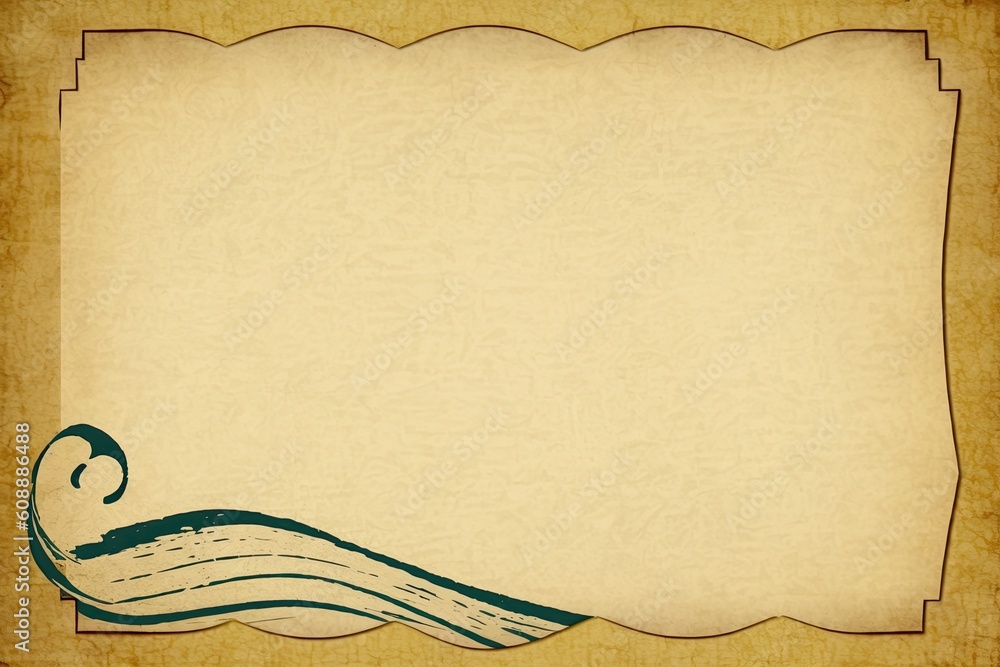 Poster paper with a bird design on it Generative AI