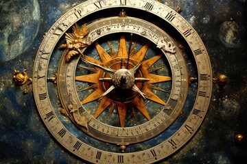 Fototapeta na wymiar Schicksalskompass: Den Lebensweg mit Astrologie navigieren (Generative AI) 9