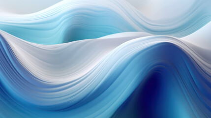 Abstract light blue silk wave wallpaper. 