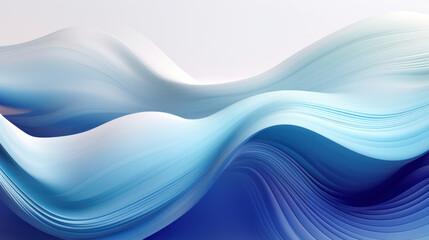 Abstract light blue silk wave wallpaper. 