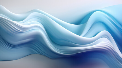 Abstract light blue silk wave wallpaper. 