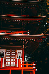 Fototapeta premium Red pagoda in san francisco 