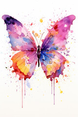 generative ai, watercolor butterfly