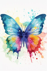 generative ai, watercolor butterfly