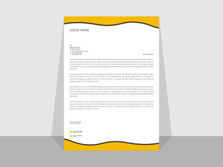 Modern Creative & Clean business style letterhead bundle of your corporate project design. corporate letterhead bundle Clean and professional corporate company business letterhead template design