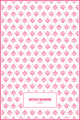 abstract pattern of pink mushroom shape