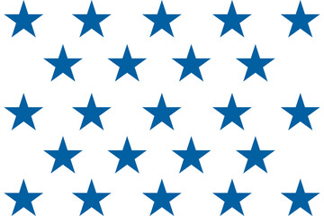 Digital png illustration of blue stars on transparent background