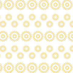 Digital png illustration of rows of yellow pattern on transparent background