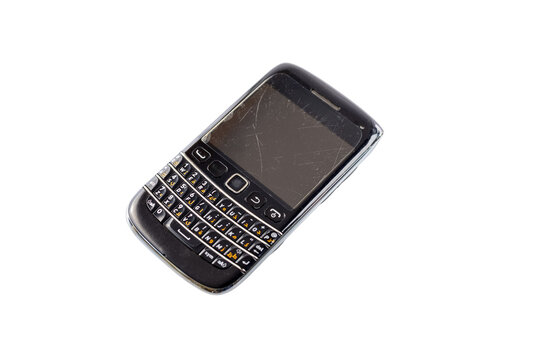 Used Blackberry smartphone with QWERTY keyboard