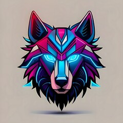 Wolf head tattoo, generative ai