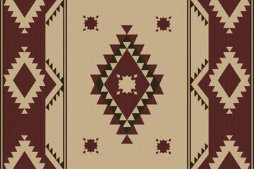 Ethnic abstract ikat art. Seamless pattern in tribal.wallpaper, clothing, wrapping