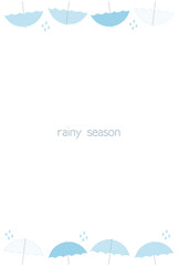 傘の背景デザインイラスト