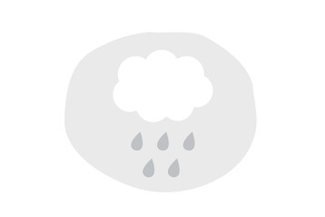 雨雲のイラスト