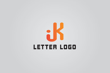 JK Letter Logo Design