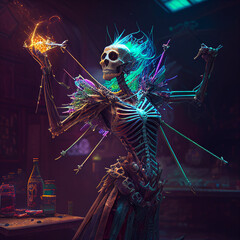 Magical Undead Skeleton generative ai