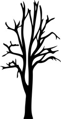 Bare Tree Silhouette Illustration