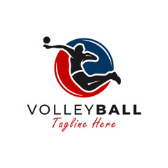 volleyball sport vector illustration logo