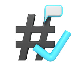Obraz premium SEO hashtag list
