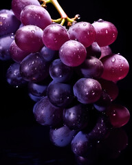 Food photography, editorial of - , sliced - studio lighting with black background